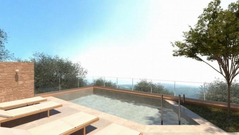 Marathokefala Kreta bei Kolymvari: Moderne Villa mit 2 Schlafzimmern, privatem Pool und Meerblick Haus kaufen